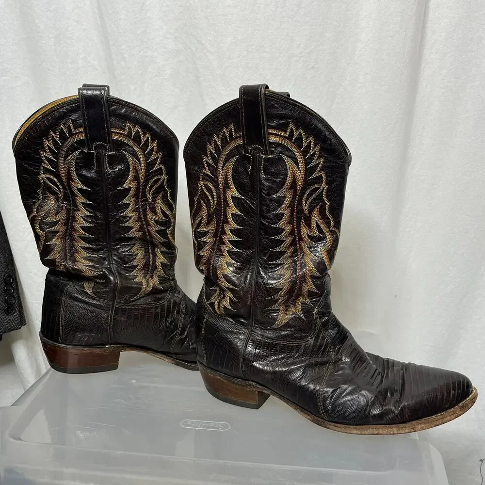 Tony Lama Men‎ Size 10 EE Cowboy Western Boots 2